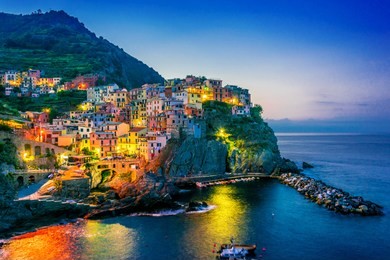 picturesque town of manarola, in the province of la spezia, liguria, italy