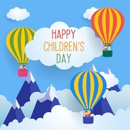 happy children's day for international children celebration. vector illustration