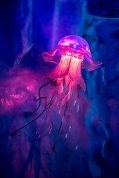 jellyfish coral reef colorful scenery for aquarium decoration