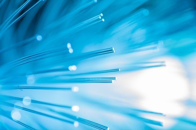  blue fiber optic background.
