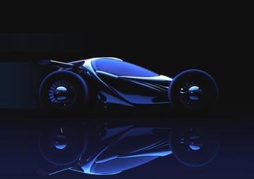 futuristic concept car