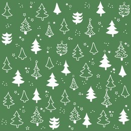 seamless pattern with christmas tree