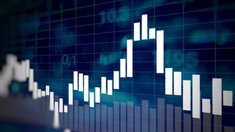 candlesticks on forex, business candle stick graph chart of stock market investment trading, stock market or forex trading, abstract finance background