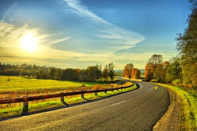 road turn