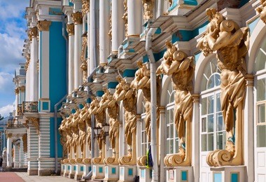 catherine palace in tsarskoye selo, st. petersburg