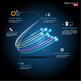 fiber optic vector / business communication / network technology / can use for brochure / infographic