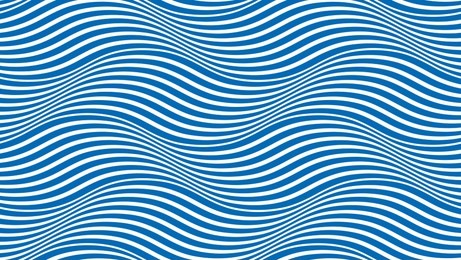 water waves seamless pattern, vector curve lines abstract repeat tiling background, blue colored rhythmic waves.