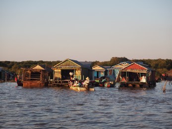 tonle sap lake siem reap cambodia asia