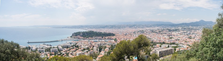 panoramic view of nice, france