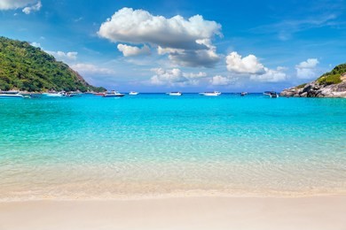 racha (raya) resort island near phuket island, thailand in a summer day