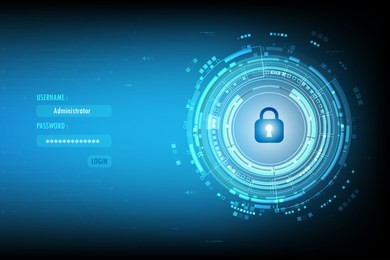 vector security technology communication for business background concept 