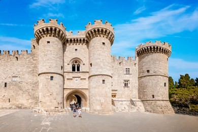 grand master palace in medieval city of rhodes (rhodes, greece)