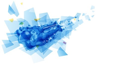 skeleton rider riding the track at high speed