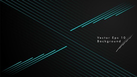 abstract black background with diagonal lines, cyan color