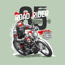 slogan with vintage motorcycle a racer bike typography for riders. print with motorbike, old chopper with custom wheels. apparel for ride on the country. for boys t-shirt. vector illustration.