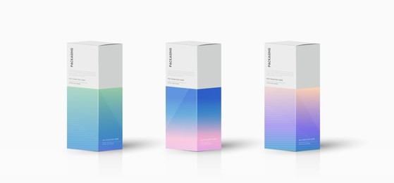 box, packaging template for product vector design illustration.