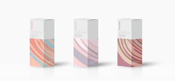 box, packaging template for product vector design illustration.