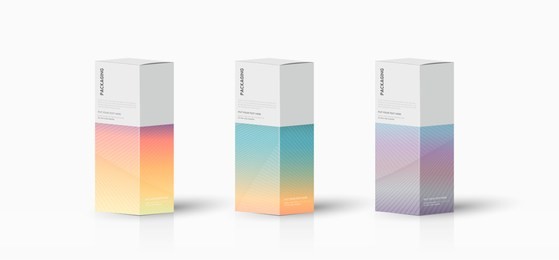 box, packaging template for product vector design illustration.