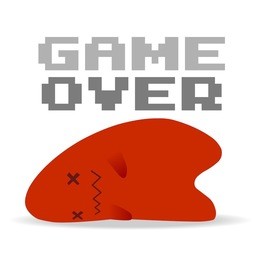 game over. simple vector illustration