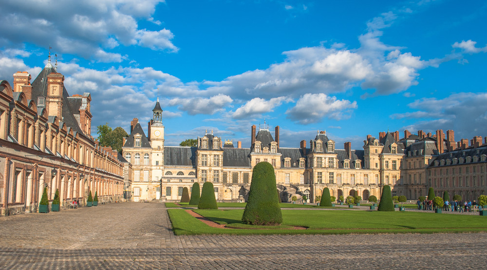 castle fontainebleau, france, 50 miles away from paris