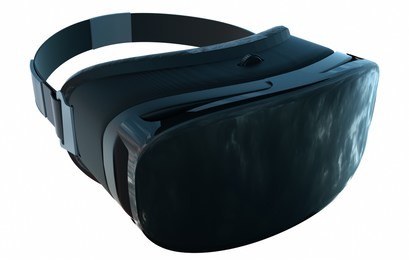 vr virtual reality glasses isolated on white background. 3d illustration.