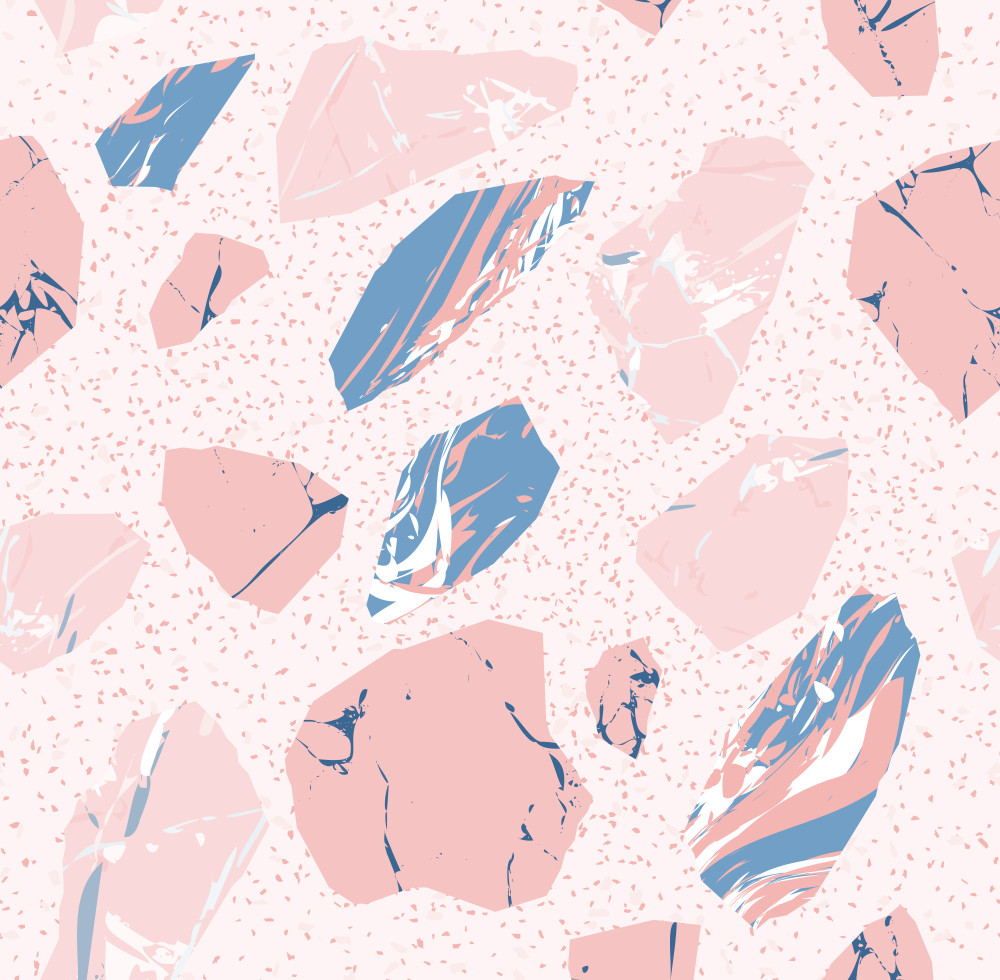 vector seamless terrazzo floor marble pattern mixed granite and quartz rocks and sprinkles abstract vector background for print home decor, interior, architecture designs, fabric, textile, paper, wrap