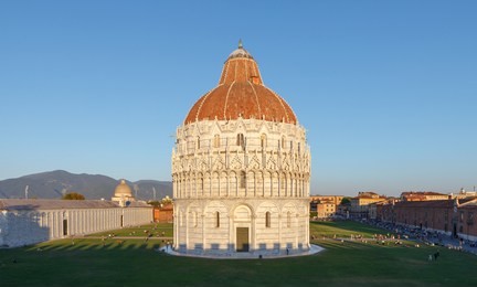 battistero di san giovanni, baptisterium in pisa, italy