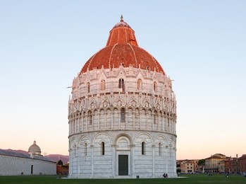 battistero di san giovanni, baptisterium in pisa, italy