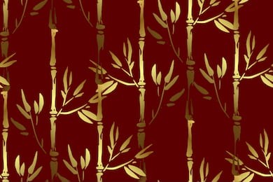 seamless graphic hand drawn bamboo pattern