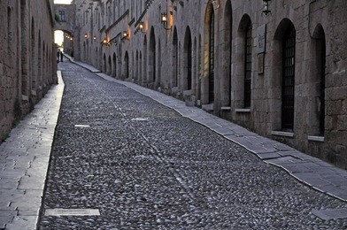 street of the knights rhodes greece