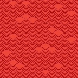 red chinese seamless pattern, oriental background. vector illustration