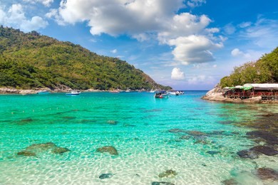 racha (raya) resort island near phuket island, thailand in a summer day