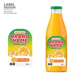 bottle label, package template design, label design, mock up design label template