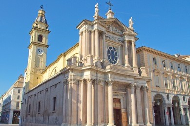 chiesa di santa cristina e carlo church in piazza san carlo, turin, italy