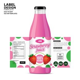 bottle label, package template design, label design, mock up design label template