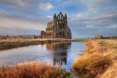 whitby a popular seaside resort on the north yorkshire coast england uk