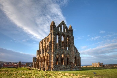 whitby a popular seaside resort on the north yorkshire coast england uk