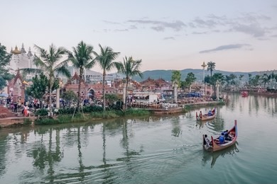 gaozhuang, an area in xishuangbanna, yunnan province , china