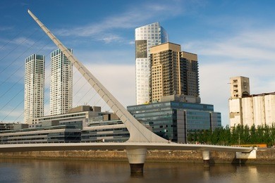 buenos aires cityscape, capital city of argentina, puerto madero neighborhood