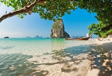 railay beach in krabi, thailand