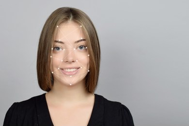biometric verification woman face recognition security