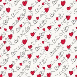 seamless pattern with hearts. valentines day background