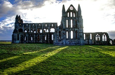 whitby a popular seaside resort on the north yorkshire coast england uk