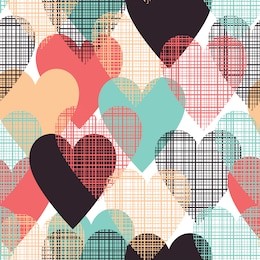 hearts seamless pattern