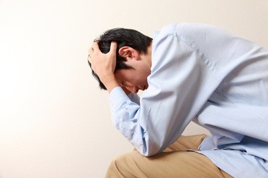 depressed man