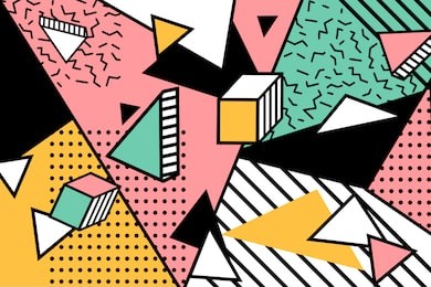 memphis geometric background