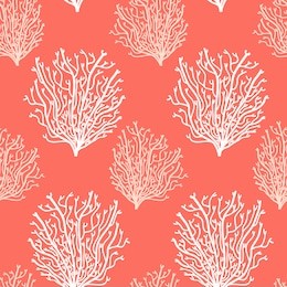 cute abstract seamless background in trendy living coral 2019 colors