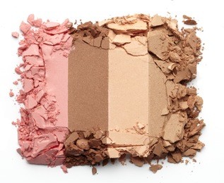 pink rouge isolated on white