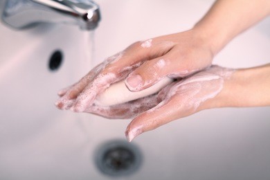 wash hands