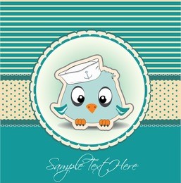 little bird sailor card
